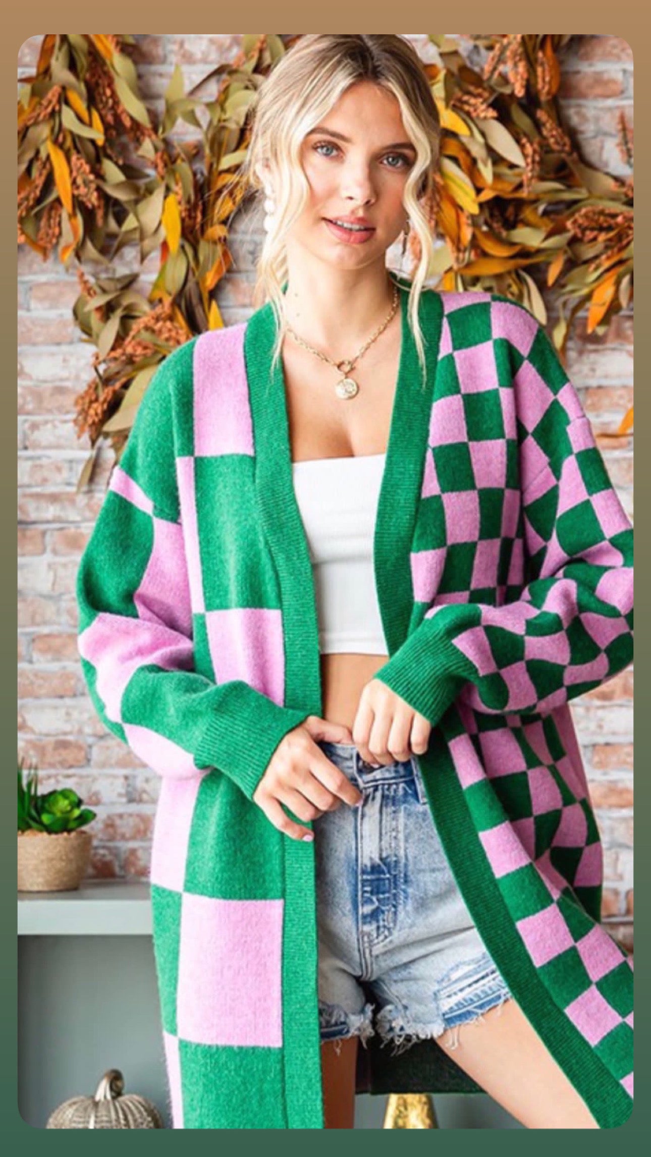 Chess Cardigan