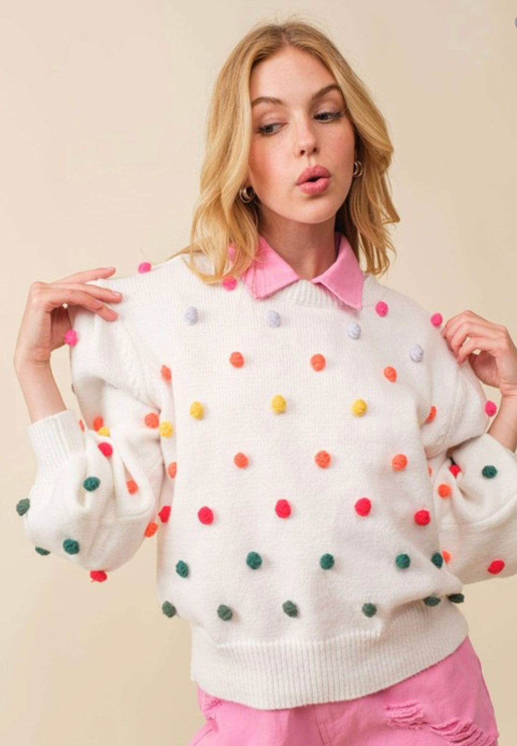 Pom Pom Sweater