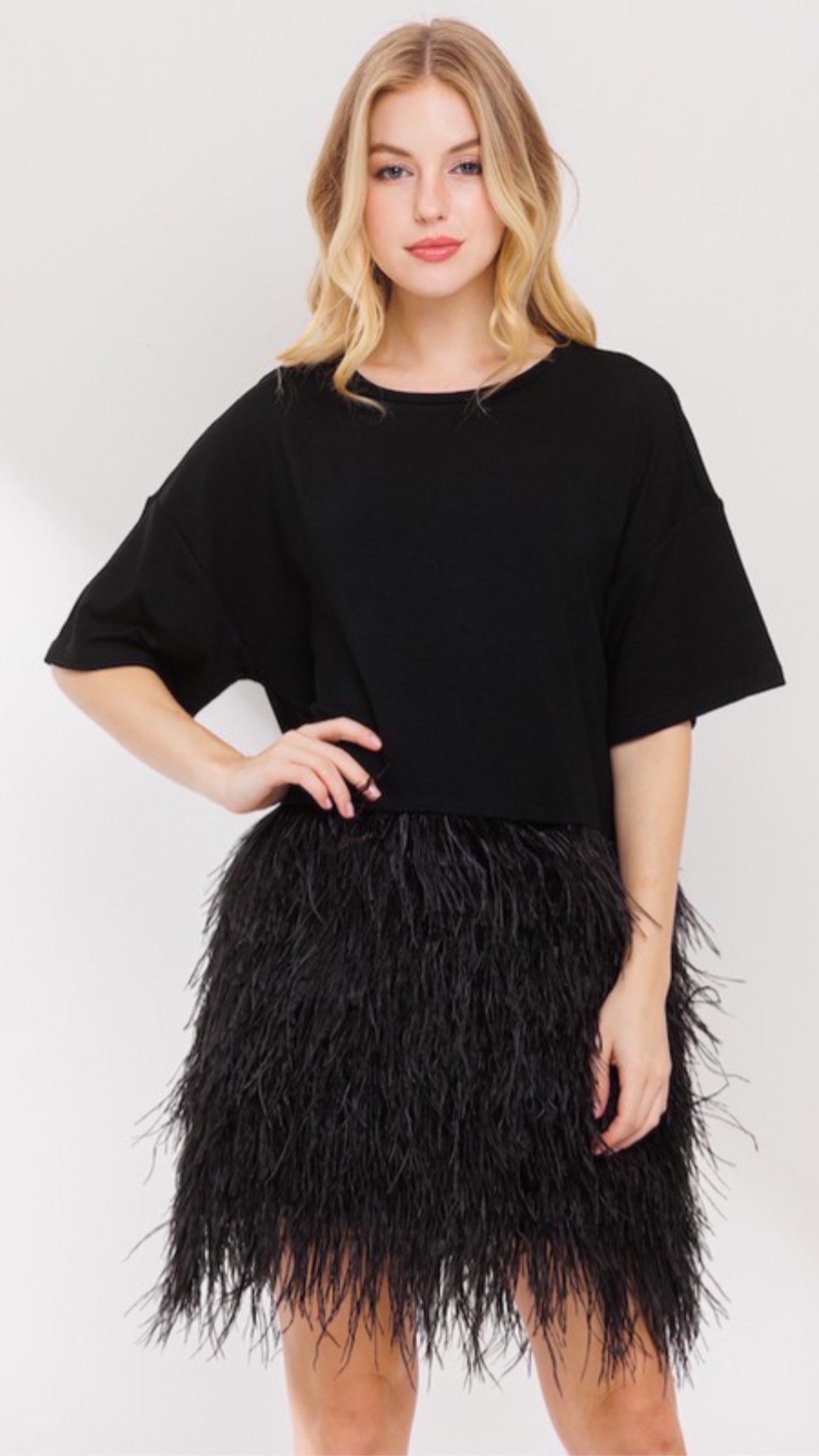 Antoinette Feather dress