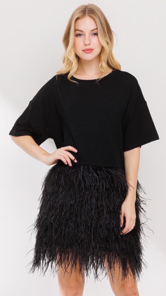 Antoinette Feather dress