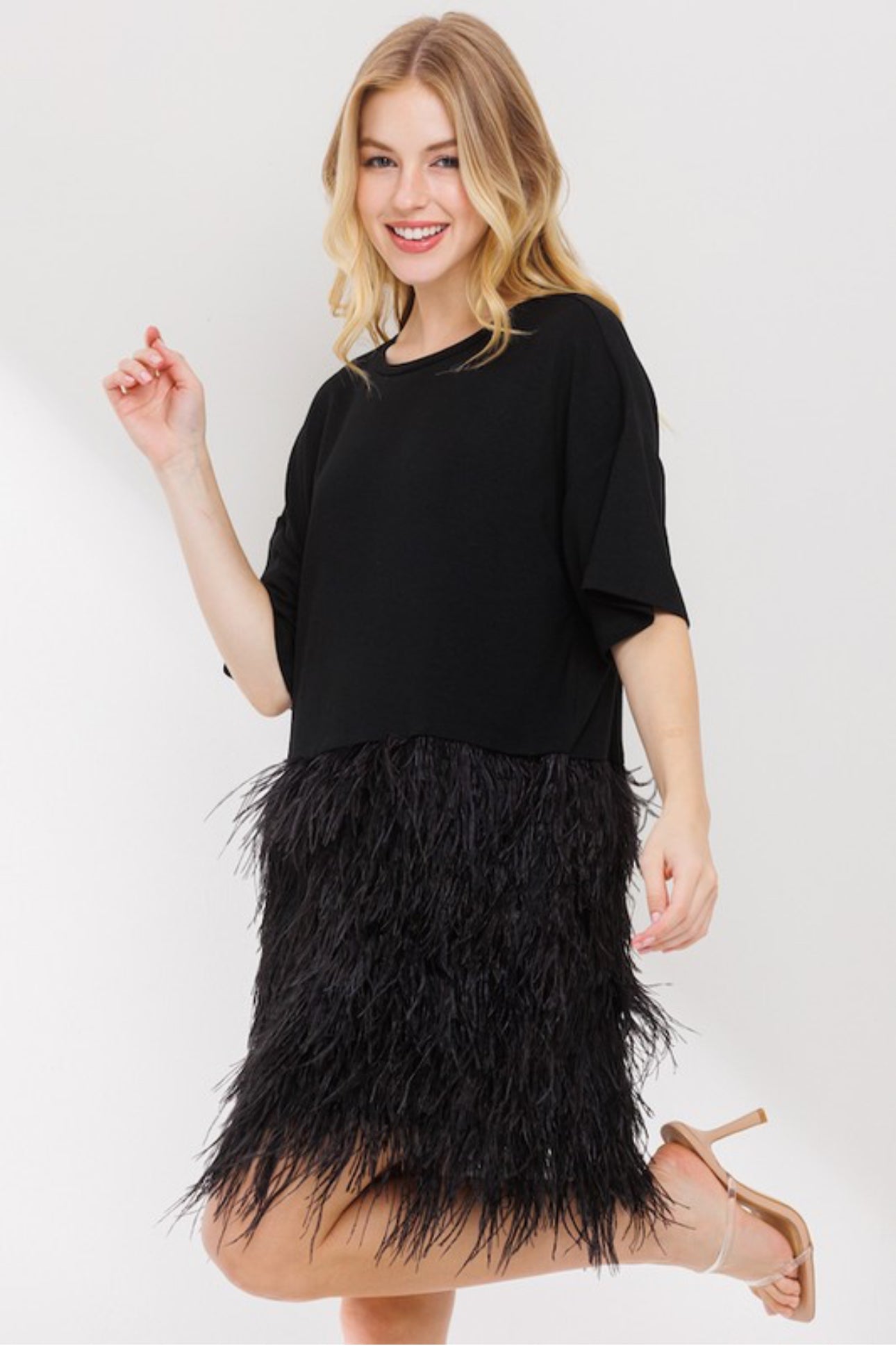 Antoinette Feather dress