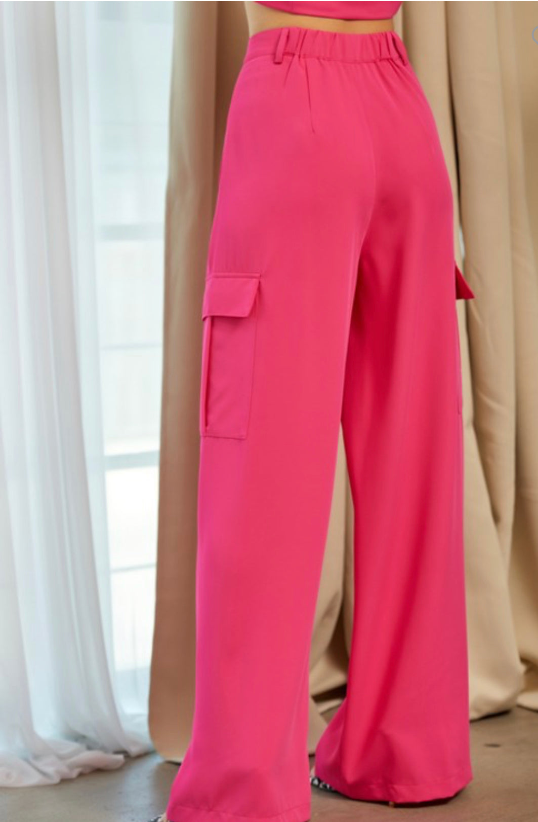 Fucsia Cargo Pants
