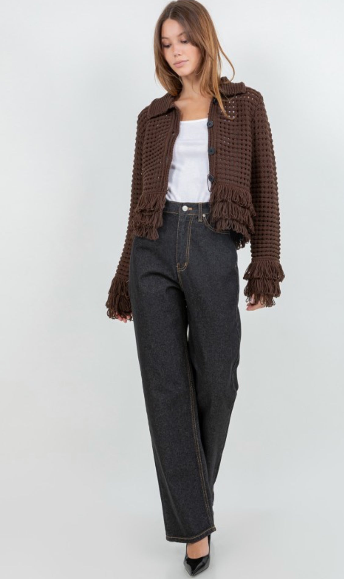 Gabriella Fringe Cardigan