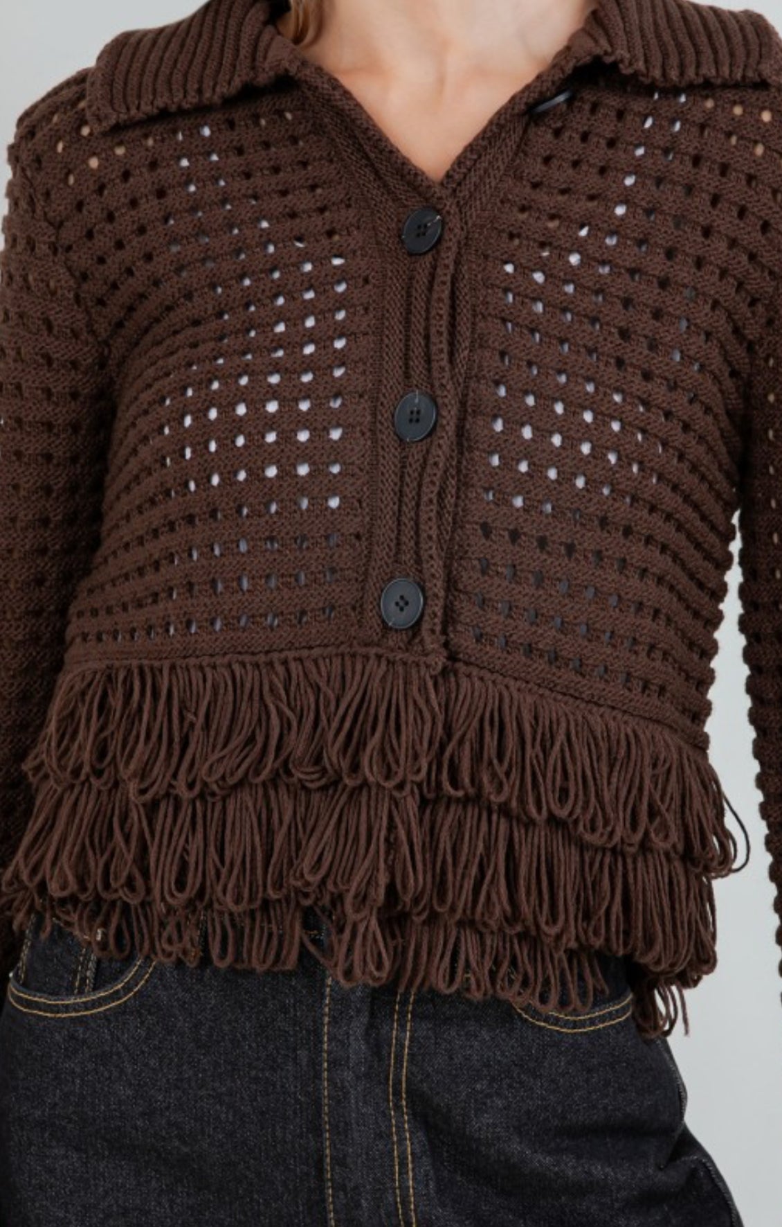 Gabriella Fringe Cardigan