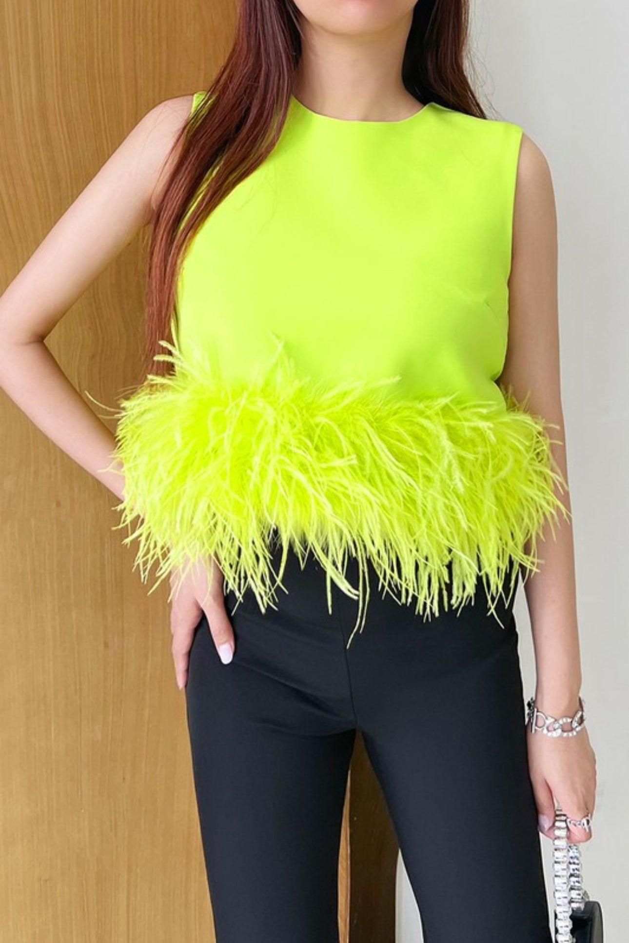 Neon feather me up