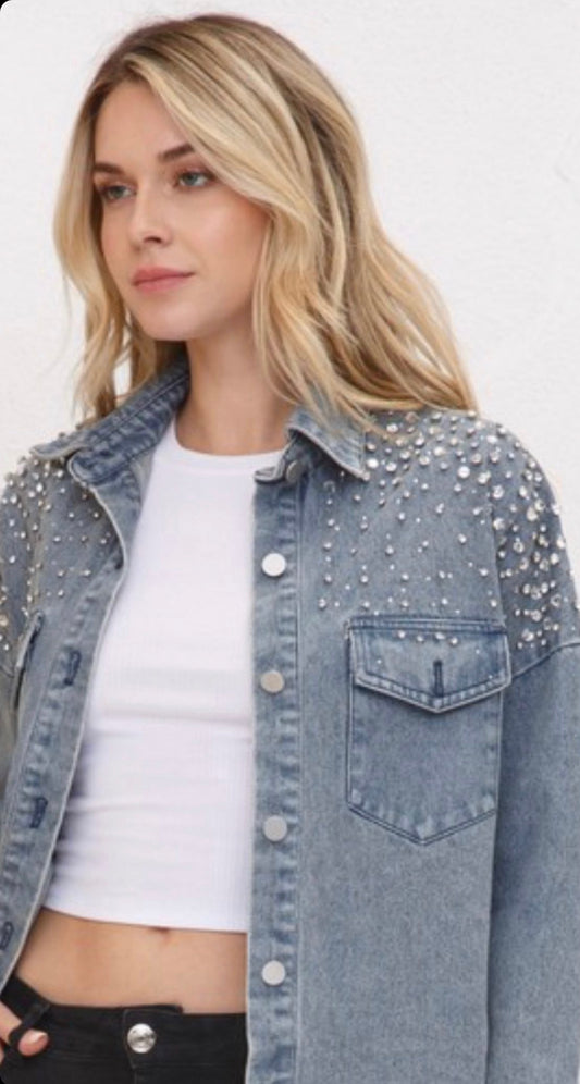 Stud dark Jean Jacket