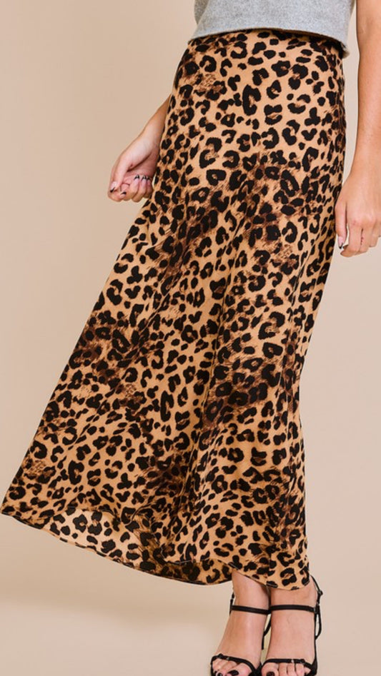 Leopard Maxi Skirt