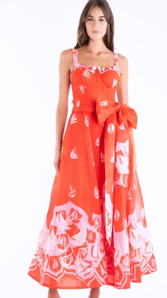 Nautical Red Dress